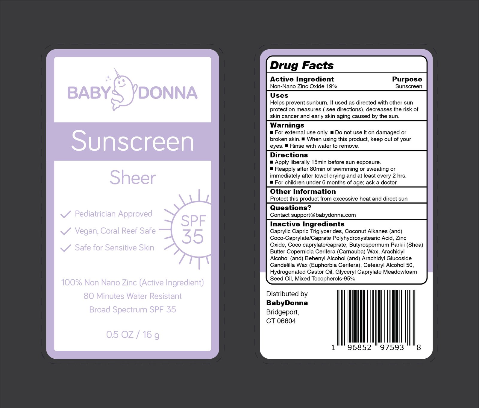 Baby Donna Sunscreen